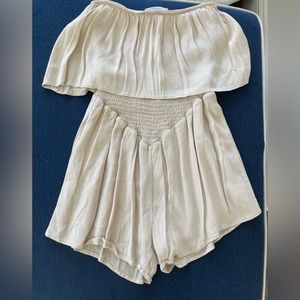 Audrey 3 + 1 Romper Small Cream